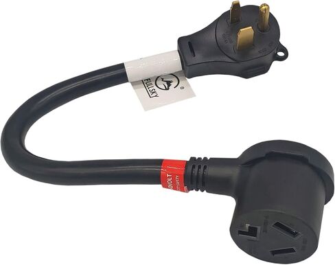 FC-63103 Welder Adapter Cord NEMA 6-30P to NEMA 10-30R Male 6-30P Welder Plug to Female 10-30R Dryer 3 Prong Receptacle Adapter Output Maximum 30Amp 250Volt in Saudi Arabia