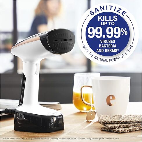 Rowenta X-Cel Easy Steam Handheld Steamer for Clothes 15 Second Heatup, 5 Ounce Capacity 1400 Watts Portable, Ironing, Fabric Steamer, Garment Steamer, Vacation Essentials, Travel Must Have DR7112,Red in Saudi Arabia