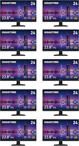 Gigastone 22 inch VA LED Back Light Monitor 2-Pack 75Hz FHD 1920 x 1080, 1080P 178° Wide View Frameless, Dual Monitor, 4ms, Eye Care Technology, Ergonomic Tilt VESA Mount, HDMI VGA in Saudi Arabia