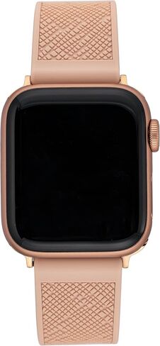 Anne Klein Silicone Fashion Band for Apple Watch Secure, Adjustable, Apple Watch Band Replacement, Fits Most Wrists in Kuwait