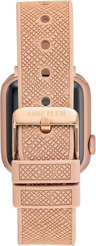 Anne Klein Silicone Fashion Band for Apple Watch Secure, Adjustable, Apple Watch Band Replacement, Fits Most Wrists in Kuwait