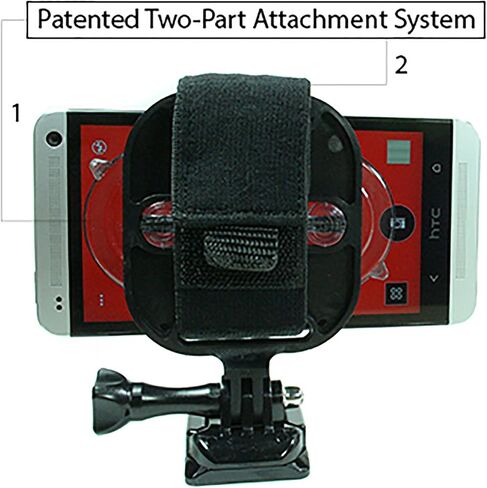 Action Mount® | Pole Mounting Bracket with Locking Phone Clamp. Attach Your Phone to Any Pole for Use with Sport Camera. Compatible with GoPro Cameras and Accessories. (Tube Mount w/Phone Mount) in Saudi Arabia