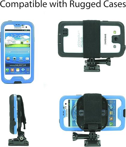 Action Mount® | Pole Mounting Bracket with Locking Phone Clamp. Attach Your Phone to Any Pole for Use with Sport Camera. Compatible with GoPro Cameras and Accessories. (Tube Mount w/Phone Mount) in Saudi Arabia