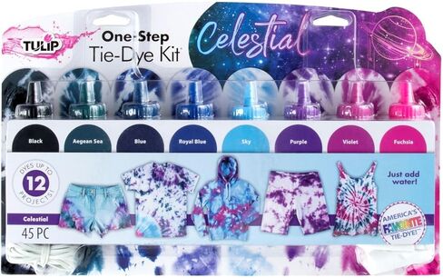 Tulip One-Step Tie-Dye Kit One-Step 8 Color Kit Tie Dye, Celestial in Kuwait