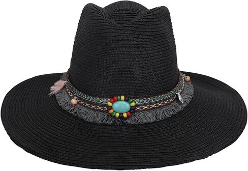 Men’s Women Sun Hat Hot Summer Hat UV Protection Brim Straw Beach Outdoor Fishing Adult Hat Cap for Male in Kuwait