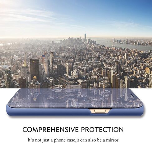 Compatible with Samsung Galaxy S22 Ultra 5G Case Flip Leather Cover Clear S-View Mirror Shockproof Cover with Kickstand Anti-Scratch Protective Phone Cases Cover for Samsung S22 Ultra 5G in Saudi Arabia