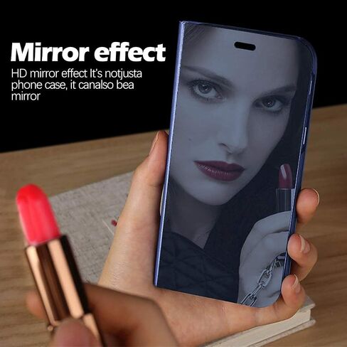 Compatible with Samsung Galaxy S22 Ultra 5G Case Flip Leather Cover Clear S-View Mirror Shockproof Cover with Kickstand Anti-Scratch Protective Phone Cases Cover for Samsung S22 Ultra 5G in Saudi Arabia