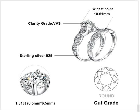 JewelryPalace Wedding Bands Engagement Rings for Women, 14K Gold Plated 925 Sterling Silver Cubic Zirconia Promise Rings for Her, Infinity Anniversary 1.5ct Simulated Diamond Ring in Kuwait