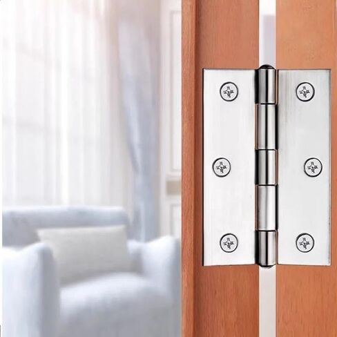 Stainless Steel 3 Inch Folding Butt Hinges for Furniture Door Window Case Lid and Wooden Box Chest, Pack of 8 in Saudi Arabia