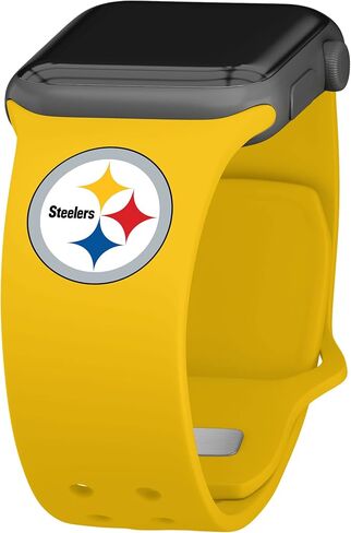 سوار ساعة رياضي من السيليكون من Game Time Pittsburgh Steelers متوافق مع ساعة Apple Watch in Saudi Arabia