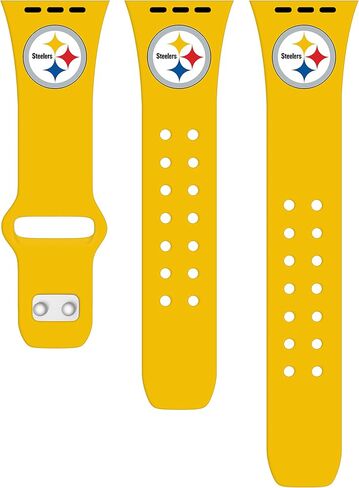 سوار ساعة رياضي من السيليكون من Game Time Pittsburgh Steelers متوافق مع ساعة Apple Watch in Saudi Arabia