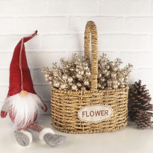 24 Pack Glitter Silver Berry Stems,7.5 Inch Christmas Sparking Silver Faux Winter Berry Sprigs,Artificial Silver Berries Branches for Christmas Tree Garland Wreath Crafts Season Winter Home Decor in Saudi Arabia