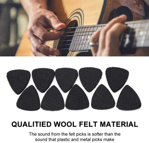 Vbest life Music Felt Picks Ukulele Plectrum Guitar Plectrum Wool Felt Picks 3mm Plectrums White Black Gray Instrument Accessory in Kuwait