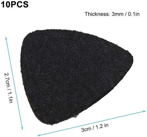 Vbest life Music Felt Picks Ukulele Plectrum Guitar Plectrum Wool Felt Picks 3mm Plectrums White Black Gray Instrument Accessory in Kuwait