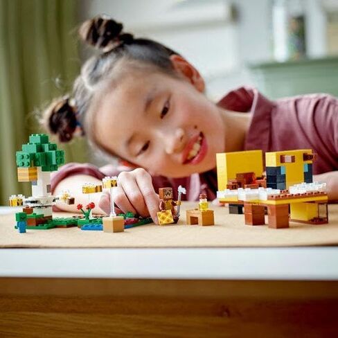 LEGO Minecraft The Bee Cottage 21241 Building Set - Construction Toy with Buildable House, Farm, Baby Zombie, and Animal Figures, Game Inspired Stocking Stuffer Idea for Boys and Girls Ages 8 and Up in Saudi Arabia