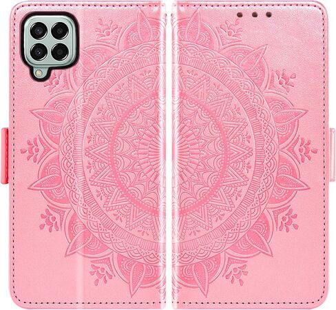 Asuwish Phone Case for Samsung Galaxy M33 5G Wallet Cover Tempered Glass Screen Protector Credit Card Holder Flip Purse Wrist Strap Stand Folio Lanyard Slot Cell Accessories 33M G5 Women Men Gray in Saudi Arabia