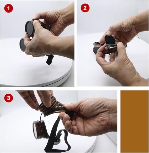 نظارات Steampunk الكلاسيكية النحاسية الريفية نظارات سايبر Welding القوطي in Kuwait