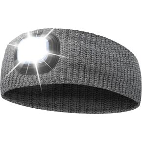 عصابة رأس LED للرياضات الخارجية، عصابة شعر منسوجة قابلة لإعادة الشحن من النوع C مع هدايا شتوية خفيفة للرجال والنساء، تمشية الكلاب، التخييم، العمل في الهواء الطلق، ركوب الدراجات، الجري في الليل in Kuwait