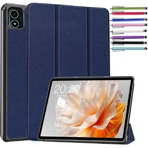 Case for TECLAST Tab P40S / M40 Plus / P40HD 10.1 inch Tablet Released 2023 - Slim Lightweight Tri-Fold Stand Shell Case Cover + 1 Random Color Stylus (Black)