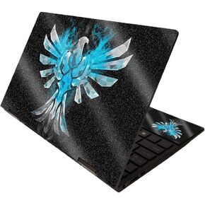 MightySkins Glossy Glitter Skin for HP Envy x360 13" (2020) - Cyborg Nature | Protective, Durable High-Gloss Glitter Finish | Easy to Apply, Remove, and Change Styles | Made in The USA