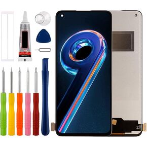[جديد] بديل شاشة Duotipa TFT لـ Realme 9 Pro + Realme 9 Pro Plus RMX3392 RMX3393 6.4 بوصة أجزاء إصلاح مجموعة محول الأرقام لشاشة تعمل باللمس - لا توجد وظيفة بصمة الإصبع.