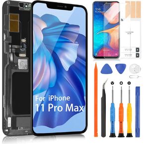 for iPhone 11 Pro Max Screen Replacement Kit,LCD Display Digitizer Touch Screen Assembly Repair Parts for iPhone A2218,A2161,A2220