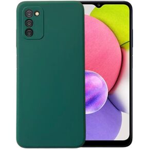 Compatible with Samsung Galaxy A03S Soft Liquid Silicone Gel Cell Phone Mobile Basic Back Case Cover (Teal)