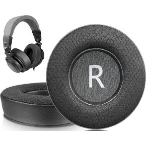 SOULWIT Earpads Replacement for Audio-Technica ATH-Pro500/Pro700/Pro700MKII/Pro700MK2 Headphones, Ear Pads Cushions with Noise Isolation Foam - 90mm MF Black