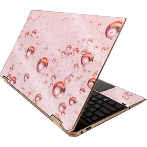 MightySkins Glossy Glitter Skin for HP Spectre x360 15" (2020) - Rosette Mandala | Protective, Durable High-Gloss Glitter Finish | Easy to Apply, Remove, and Change Styles | Made in The USA