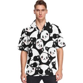 visesunny Hawaiian Shirts for Men Short Sleeve Aloha Beach Shirt Floral Summer Casual Button Down Shirts