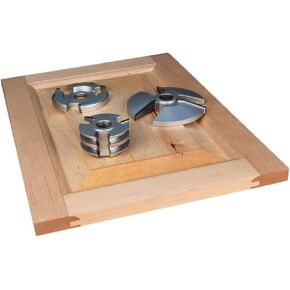 Infinity Cutting Tools 3-Pc. Cabinet Door w/Combo R&S Cutter Shape-Up Shaper Cutter Sets - Ogee in Saudi Arabia