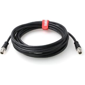 DRRI Heavy Duty M12 X-Coded Male to M12 X-Coded Male Shielded CAT 6 Extension Cable for Outdoor Industrial Network Applications
