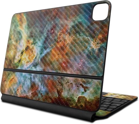 Carbon Fiber Skin Compatible with Apple Magic Keyboard for iPad Air 11-inch (M2) 2024 - Eagle Eye - Premium 3M Vinyl Protective Wrap Decal Cover - Easy to Apply | Crafted in The USA by MightySkins in Saudi Arabia