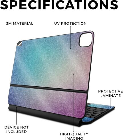 Carbon Fiber Skin Compatible with Apple Magic Keyboard for iPad Air 11-inch (M2) 2024 - Eagle Eye - Premium 3M Vinyl Protective Wrap Decal Cover - Easy to Apply | Crafted in The USA by MightySkins in Saudi Arabia