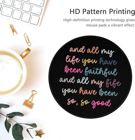 Cute Round Travel Mouse Pad Pink Bow Cherry Mousepad for Laptop Wireless Mouse Aesthetic Kawaii Office Desk Accessories Small Computer Mouse Pads for Desk Mini Mouse Pad, Bow Cherry in Kuwait