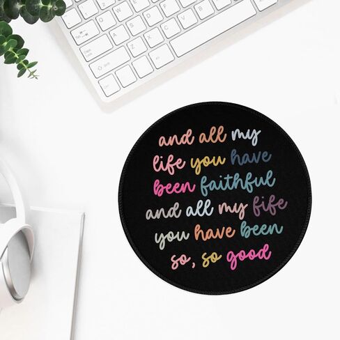 Cute Round Travel Mouse Pad Pink Bow Cherry Mousepad for Laptop Wireless Mouse Aesthetic Kawaii Office Desk Accessories Small Computer Mouse Pads for Desk Mini Mouse Pad, Bow Cherry in Kuwait