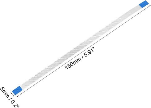 uxcell Flexible Flat Cable, 18 Pins 0.5mm Pitch 150mm FPC FFC Flexible Ribbon Cable for LCD TV Car Audio DVD Player Laptop 20Pcs (A Type) in Kuwait