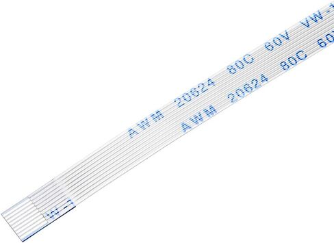 uxcell Flexible Flat Cable, 18 Pins 0.5mm Pitch 150mm FPC FFC Flexible Ribbon Cable for LCD TV Car Audio DVD Player Laptop 20Pcs (A Type) in Kuwait