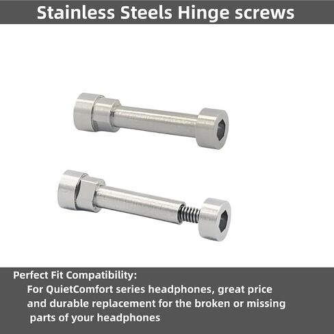 QC35 Hinge Screws Replacement for Bose quietcomfort 35 ii, QC35, QC45, QC45 SE, QC25 Headphones Metal Hinge Swivel Screw Hinge Pin Parts Hex Screw with Tools - 2 Pack in Saudi Arabia
