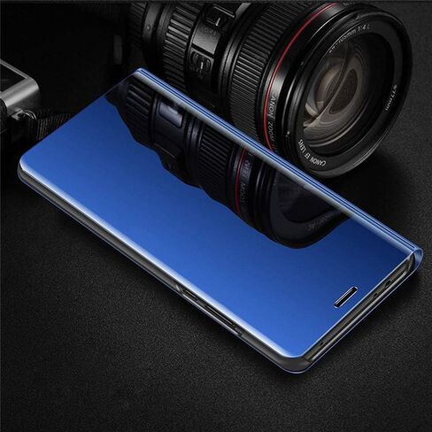 Samsung Galaxy Note 20 Ultra Slim Clear View Flip Bookstyle Protective Case Mirror PU Rose Gold in Kuwait