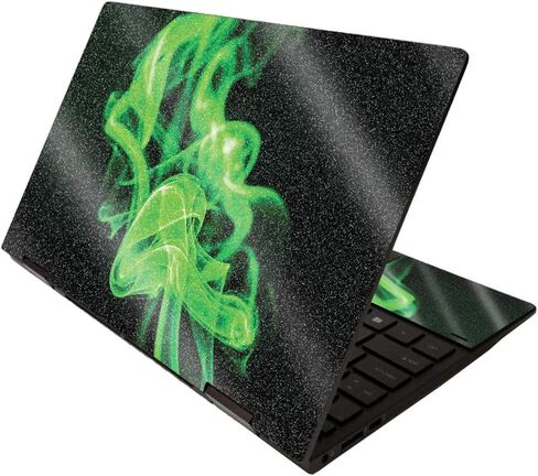 MightySkins Glossy Glitter Skin for HP Envy x360 13" (2020) - Bio Glare | Protective, Durable High-Gloss Glitter Finish | Easy to Apply, Remove, and Change Styles | Made in The USA in Kuwait