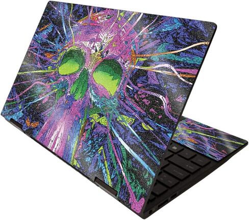 MightySkins Glossy Glitter Skin for HP Envy x360 13" (2020) - Bio Glare | Protective, Durable High-Gloss Glitter Finish | Easy to Apply, Remove, and Change Styles | Made in The USA in Kuwait