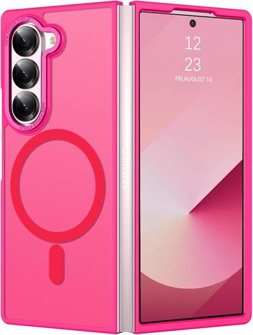 حافظة BENTOBEN المغناطيسية لهاتف Samsung Galaxy Z Fold 6 [متوافقة مع Magsafe] حافظة هاتف شفافة غير لامعة لهاتف Samsung Z Fold 6 غطاء حماية نحيف مقاوم للصدمات للنساء والرجال لهاتف Galaxy Z Fold 6 7.6 بوصة، أسود in Saudi Arabia