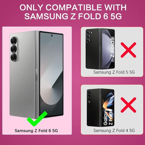 حافظة BENTOBEN المغناطيسية لهاتف Samsung Galaxy Z Fold 6 [متوافقة مع Magsafe] حافظة هاتف شفافة غير لامعة لهاتف Samsung Z Fold 6 غطاء حماية نحيف مقاوم للصدمات للنساء والرجال لهاتف Galaxy Z Fold 6 7.6 بوصة، أسود in Saudi Arabia