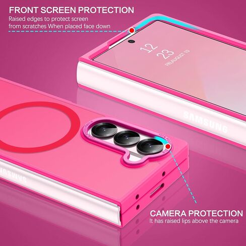 حافظة BENTOBEN المغناطيسية لهاتف Samsung Galaxy Z Fold 6 [متوافقة مع Magsafe] حافظة هاتف شفافة غير لامعة لهاتف Samsung Z Fold 6 غطاء حماية نحيف مقاوم للصدمات للنساء والرجال لهاتف Galaxy Z Fold 6 7.6 بوصة، أسود in Saudi Arabia