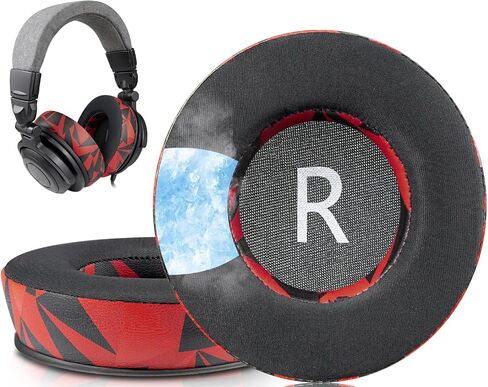 SOULWIT Earpads Replacement for Audio-Technica ATH-Pro500/Pro700/Pro700MKII/Pro700MK2 Headphones, Ear Pads Cushions with Noise Isolation Foam - 90mm MF Black in Saudi Arabia