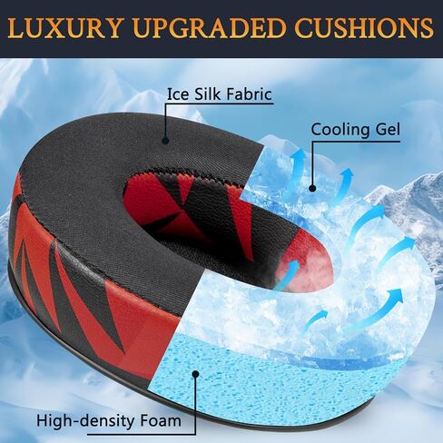 SOULWIT Earpads Replacement for Audio-Technica ATH-Pro500/Pro700/Pro700MKII/Pro700MK2 Headphones, Ear Pads Cushions with Noise Isolation Foam - 90mm MF Black in Saudi Arabia