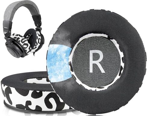SOULWIT Earpads Replacement for Audio-Technica ATH-Pro500/Pro700/Pro700MKII/Pro700MK2 Headphones, Ear Pads Cushions with Noise Isolation Foam - 90mm MF Black in Saudi Arabia