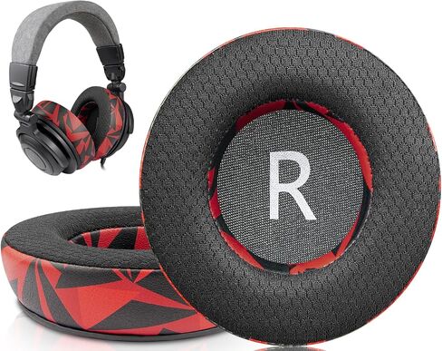 SOULWIT Earpads Replacement for Audio-Technica ATH-Pro500/Pro700/Pro700MKII/Pro700MK2 Headphones, Ear Pads Cushions with Noise Isolation Foam - 90mm MF Black in Saudi Arabia