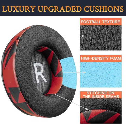 SOULWIT Earpads Replacement for Audio-Technica ATH-Pro500/Pro700/Pro700MKII/Pro700MK2 Headphones, Ear Pads Cushions with Noise Isolation Foam - 90mm MF Black in Saudi Arabia